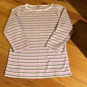 Three Dots girls long sleeved shirt- size Large